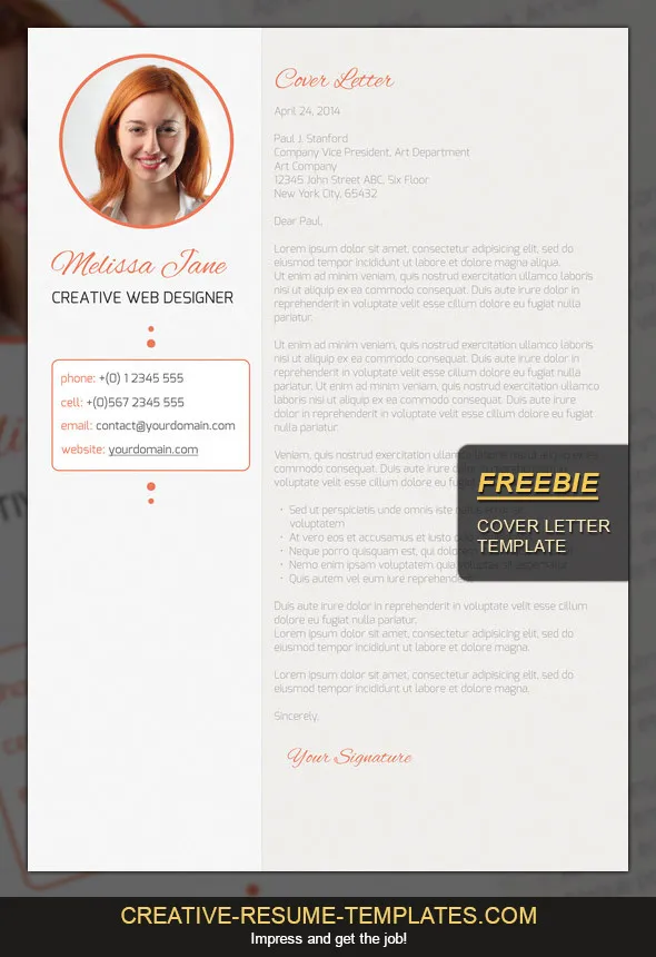 41705 free form cover letter header