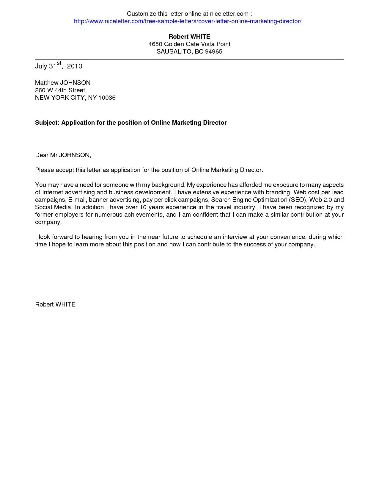 41710 cover letter tips