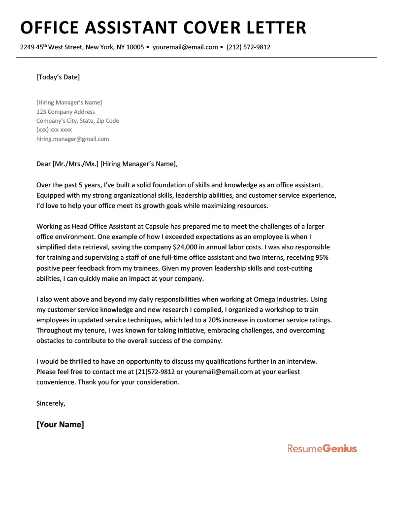 41715 cover letter importance