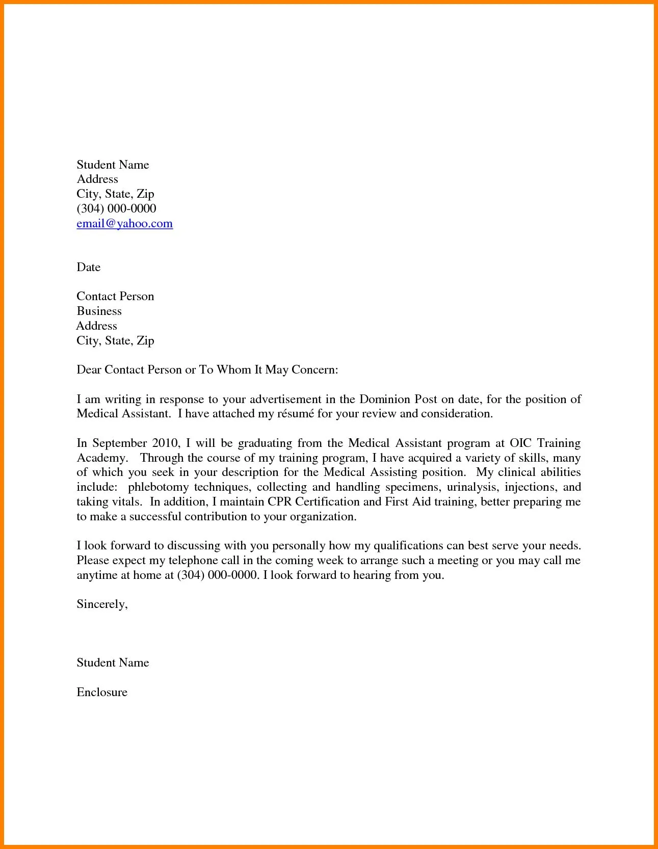 41715 tailor cover letter