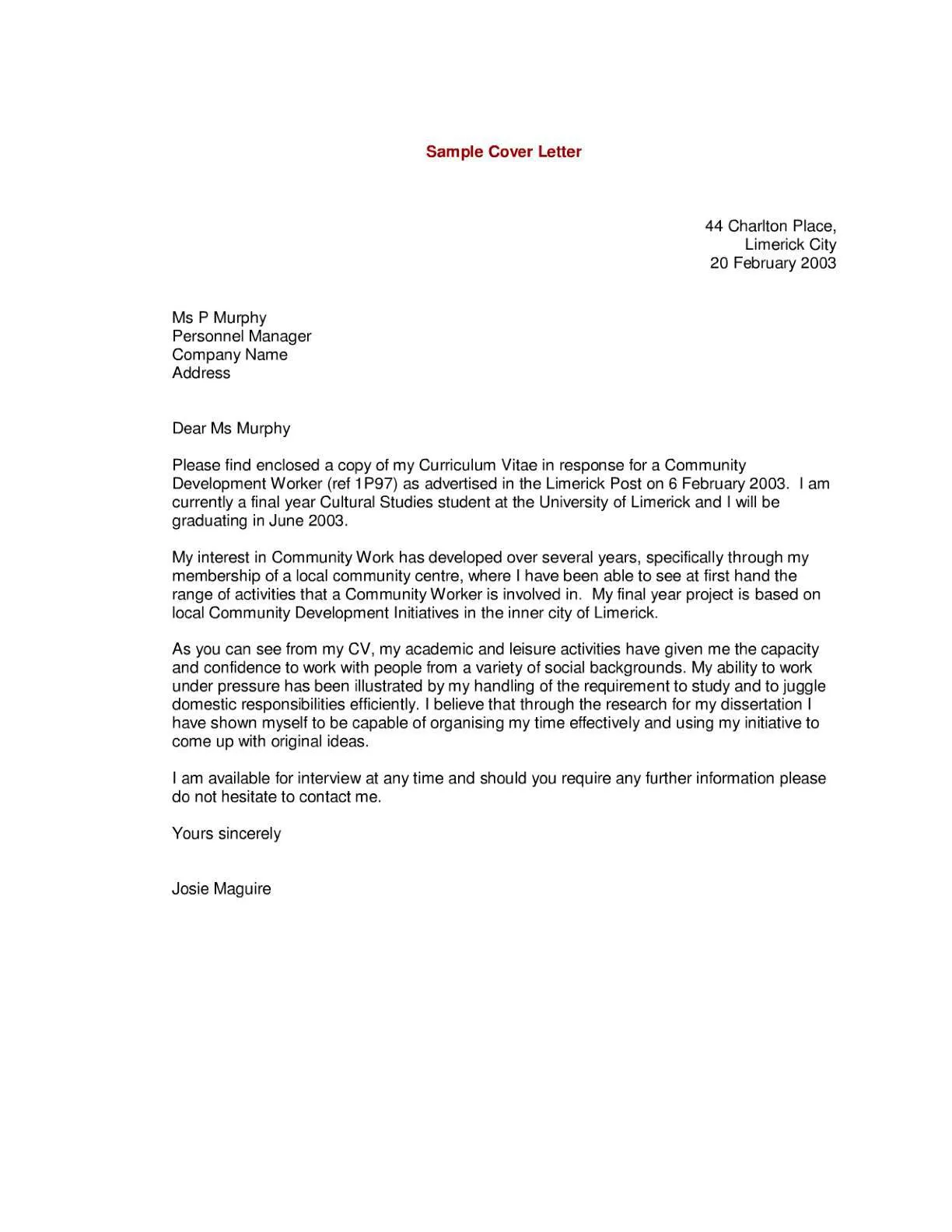 41718 cover letter skills