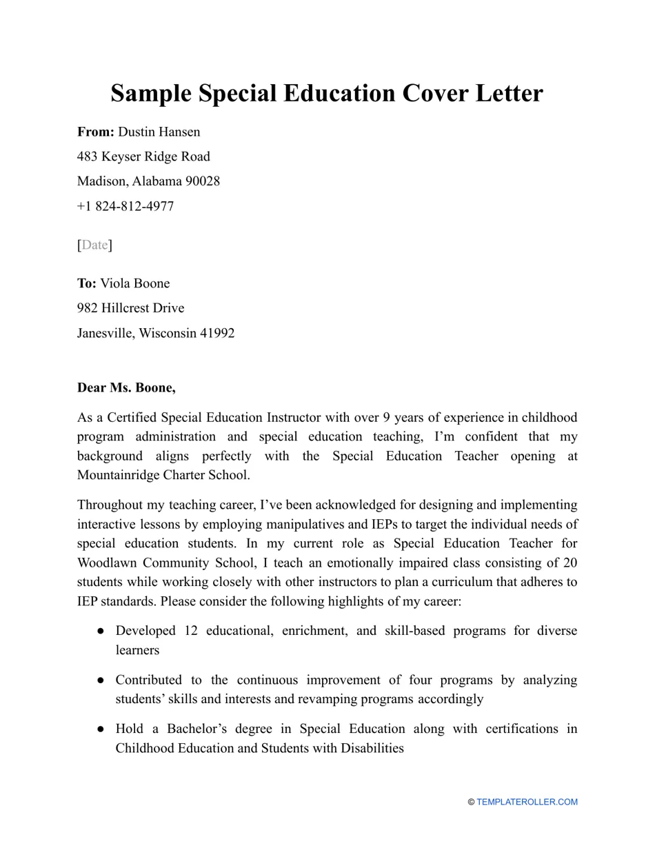 41729 special education templates