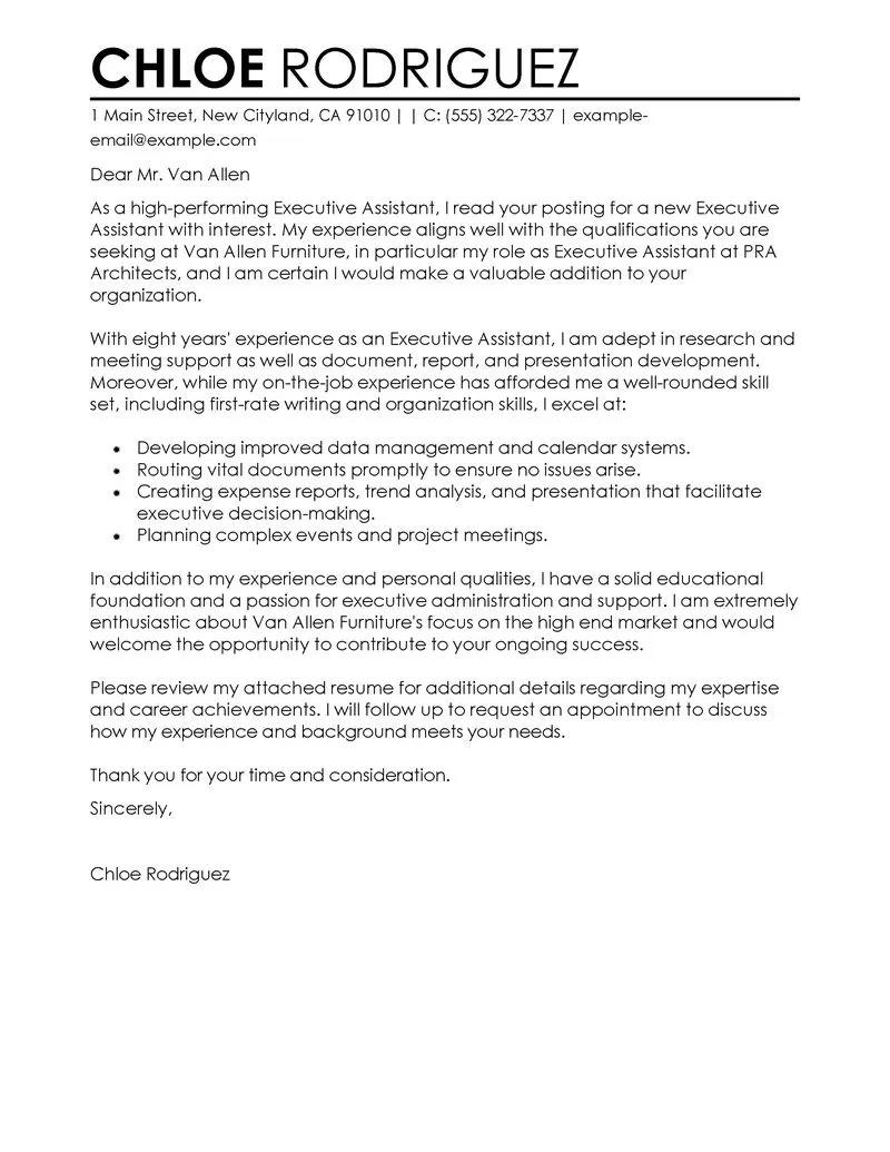 41730 cover letter administrative assistant