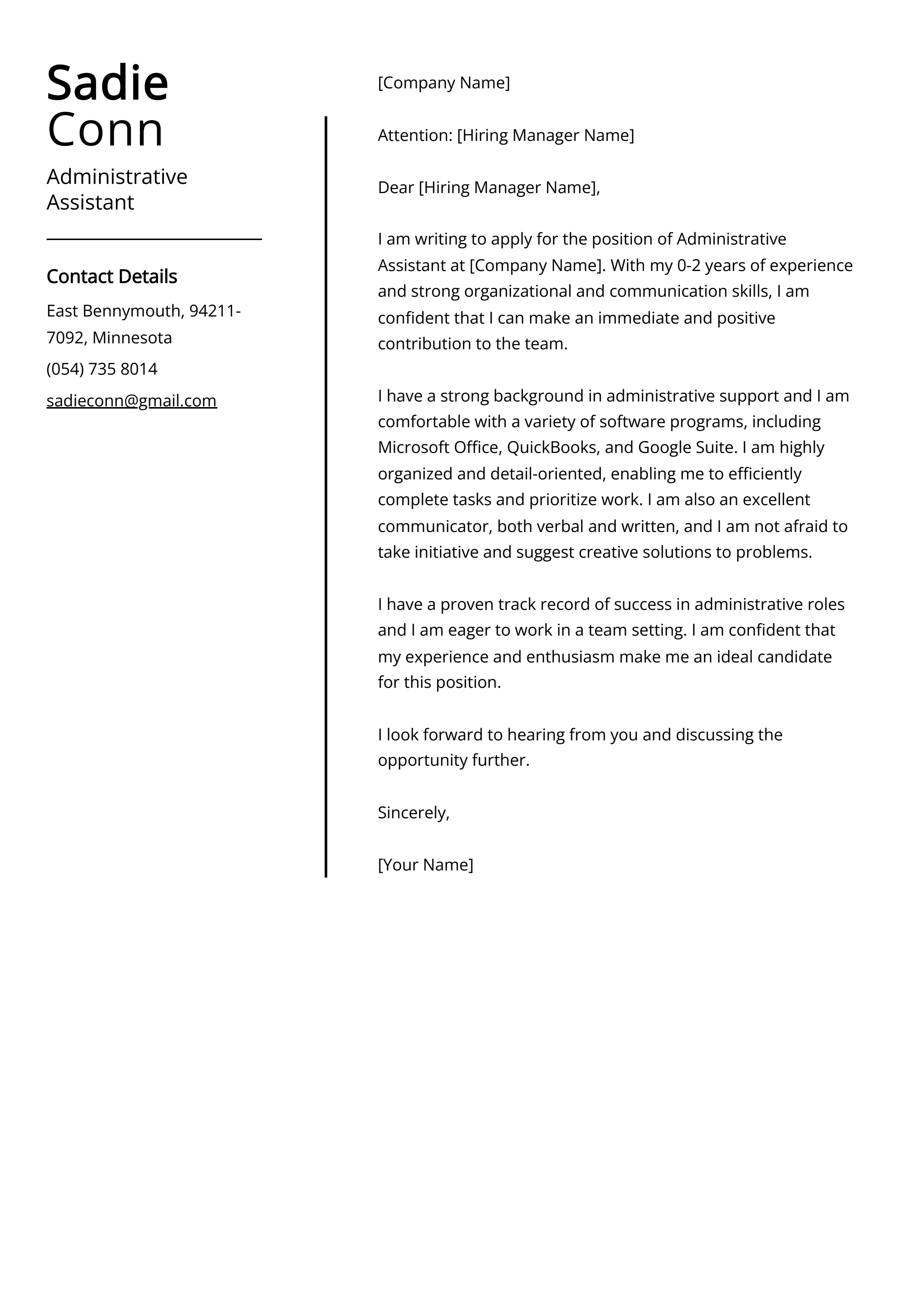 41730 formatting cover letter