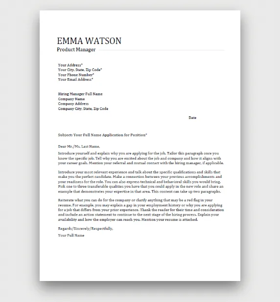 41732 cover letter template header