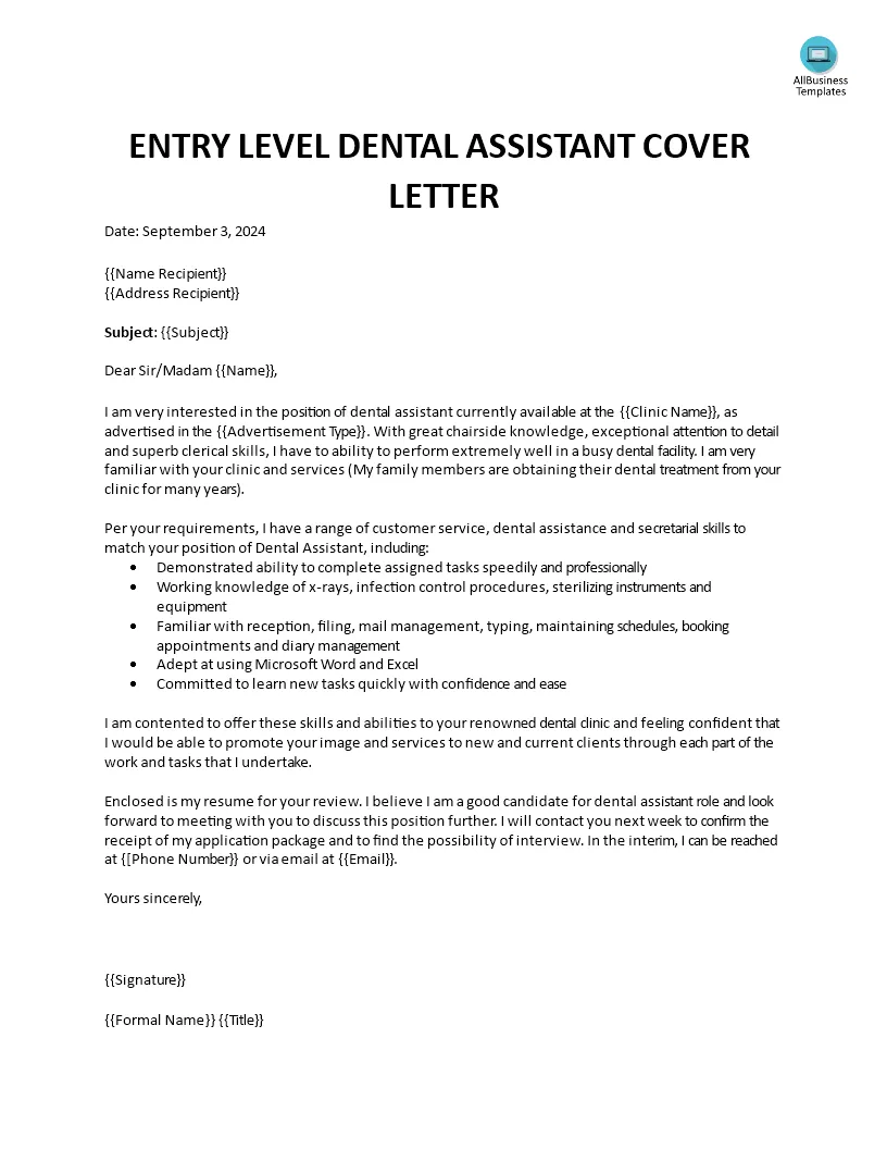 41735 entry level dental assistant