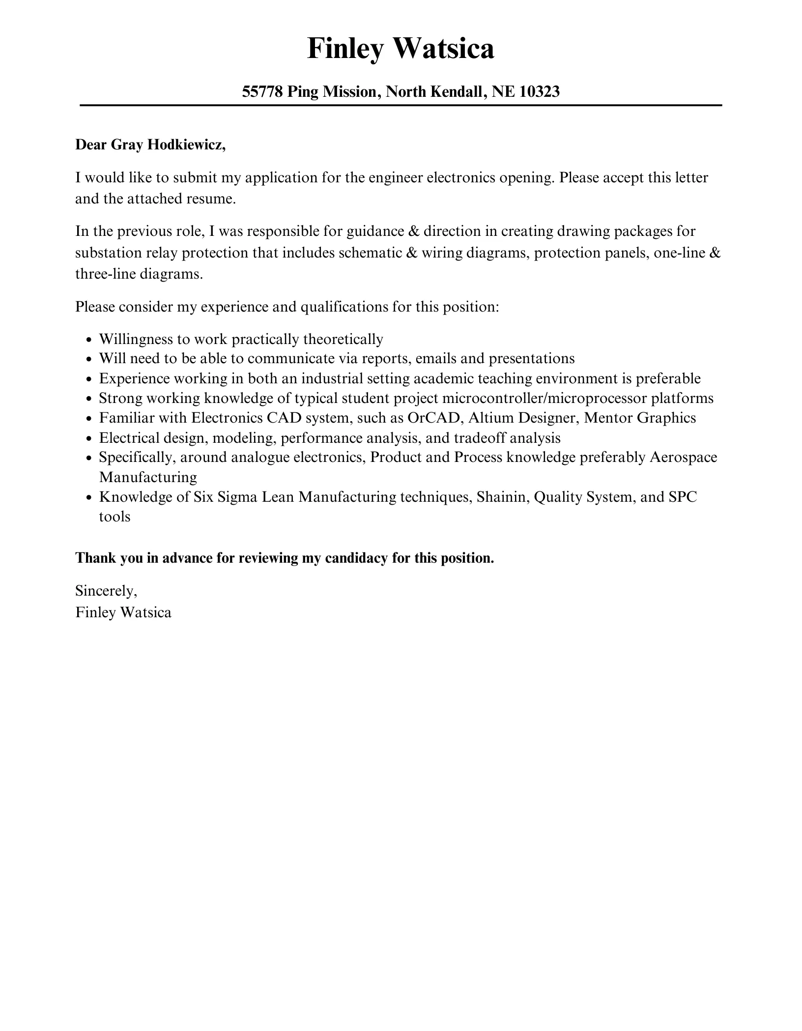 41737 cover letter review