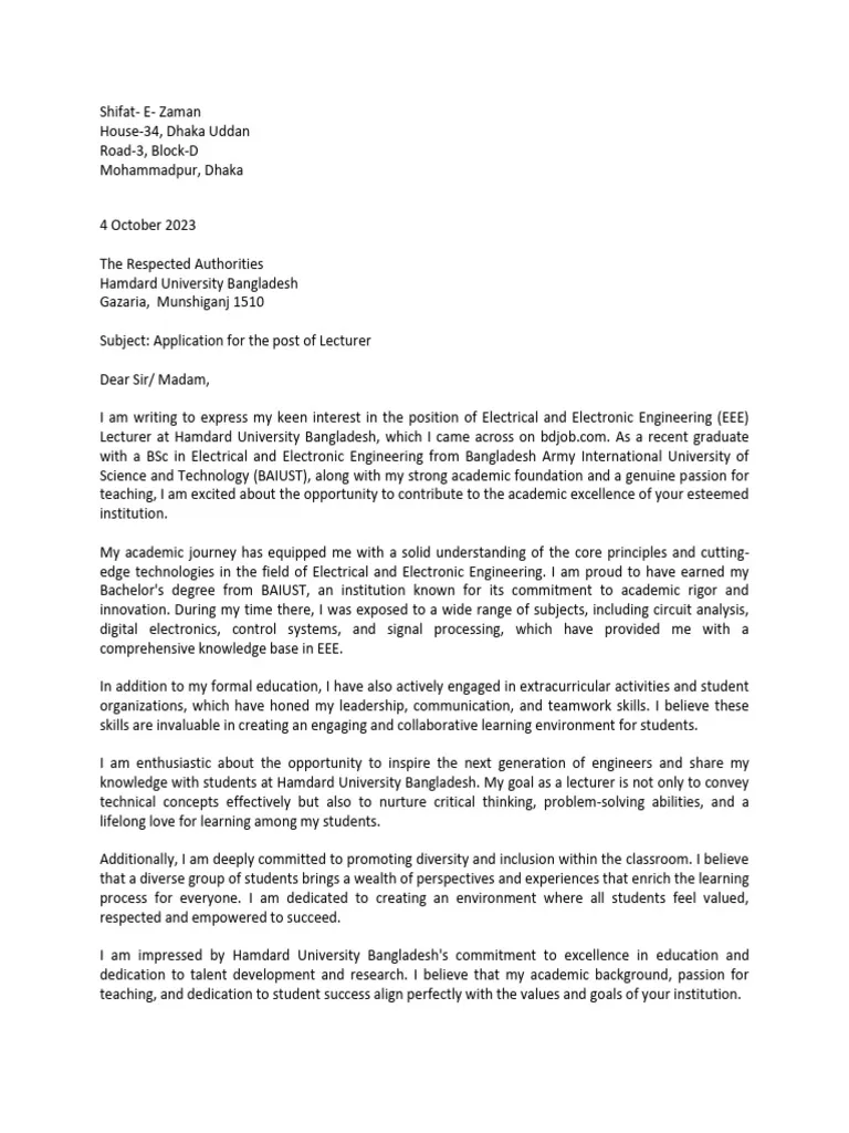 41737 electronics engineer cover letter