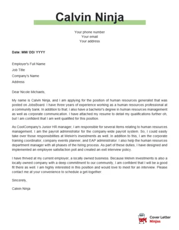 41743 tailoring cover letter