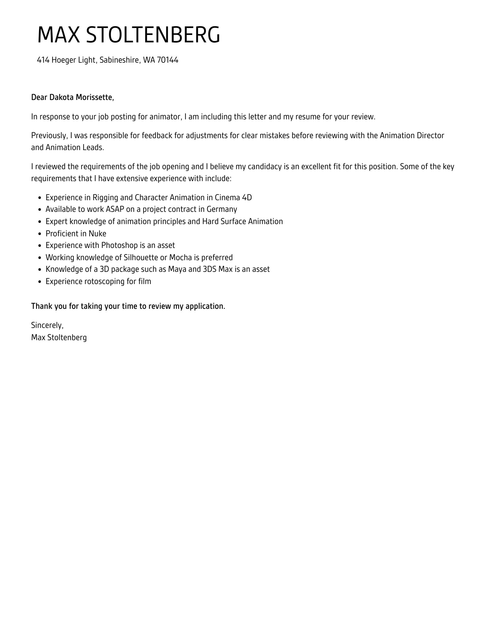 41748 animator job market