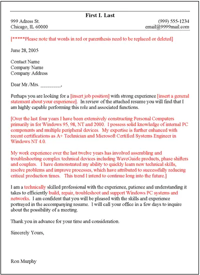 41749 cover letter elements