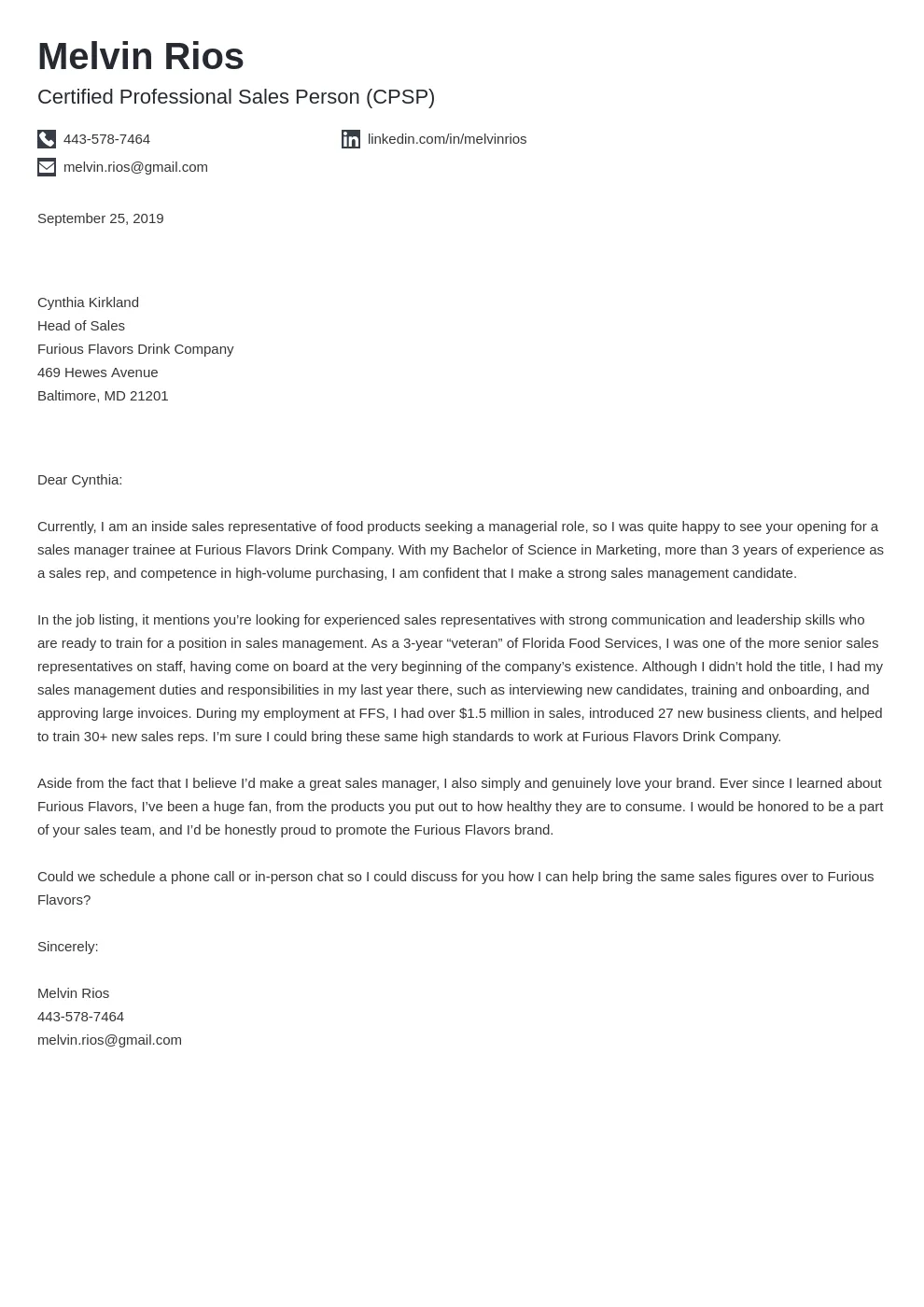 41751 sales achievement cover letter