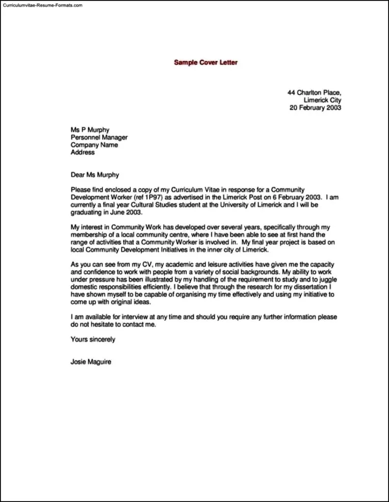 41754 cover letter formatting tips