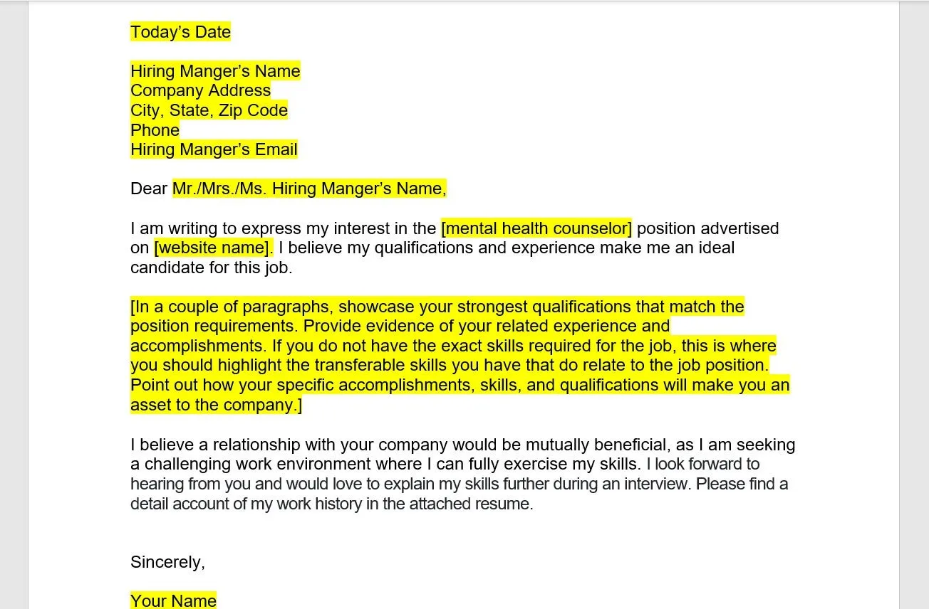 41756 mental health counselor cover letter tips image3