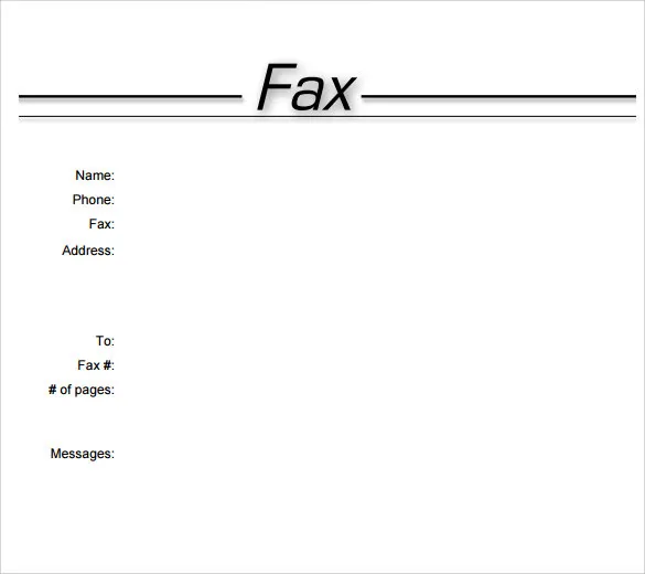 41757 fax cover letter template free download 2