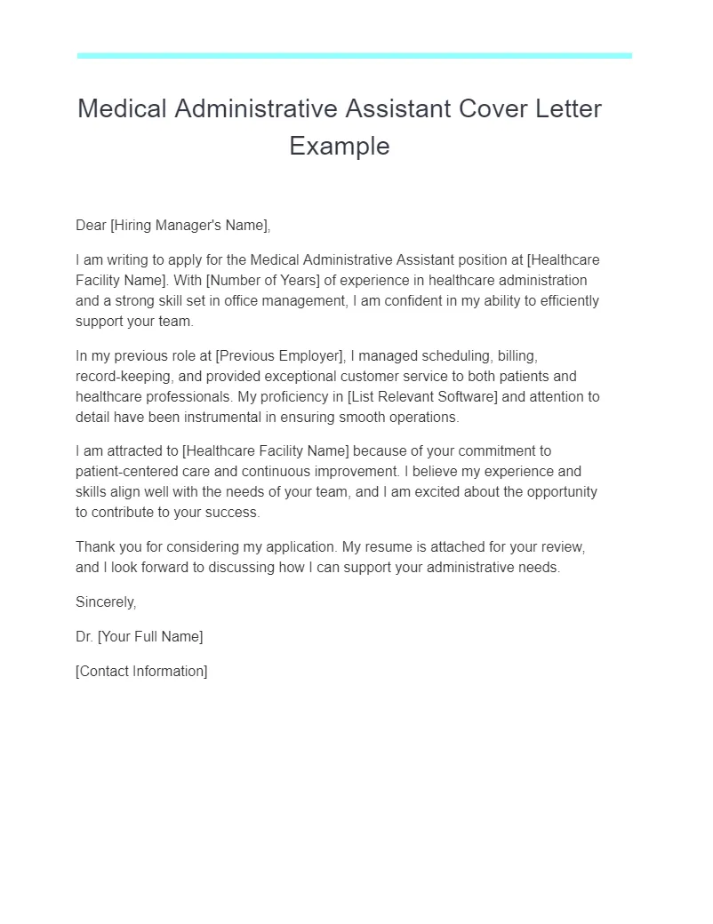41758 medical assistant cover letter