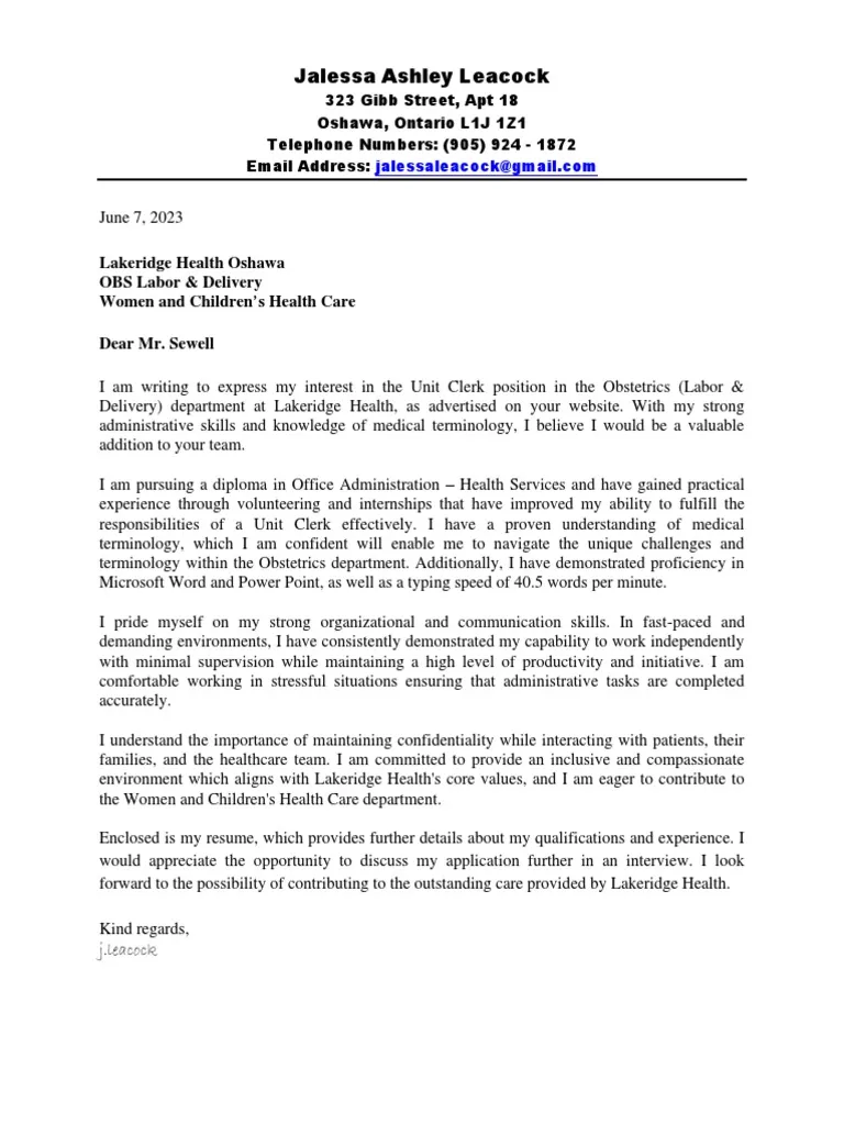41760 cover letter format
