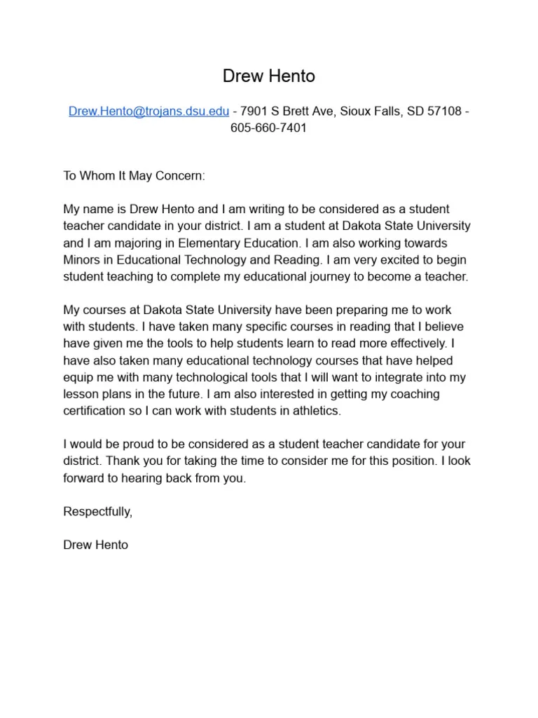 41769 tailoring letter