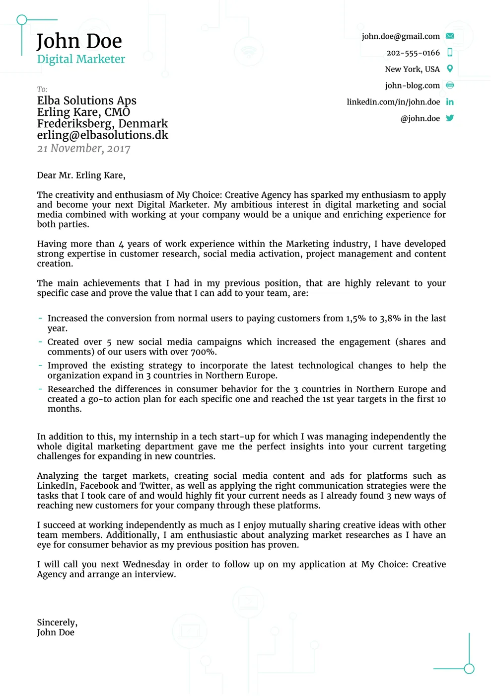 41773 tailoring cover letter