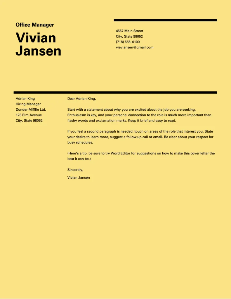 41777 tailor cover letter