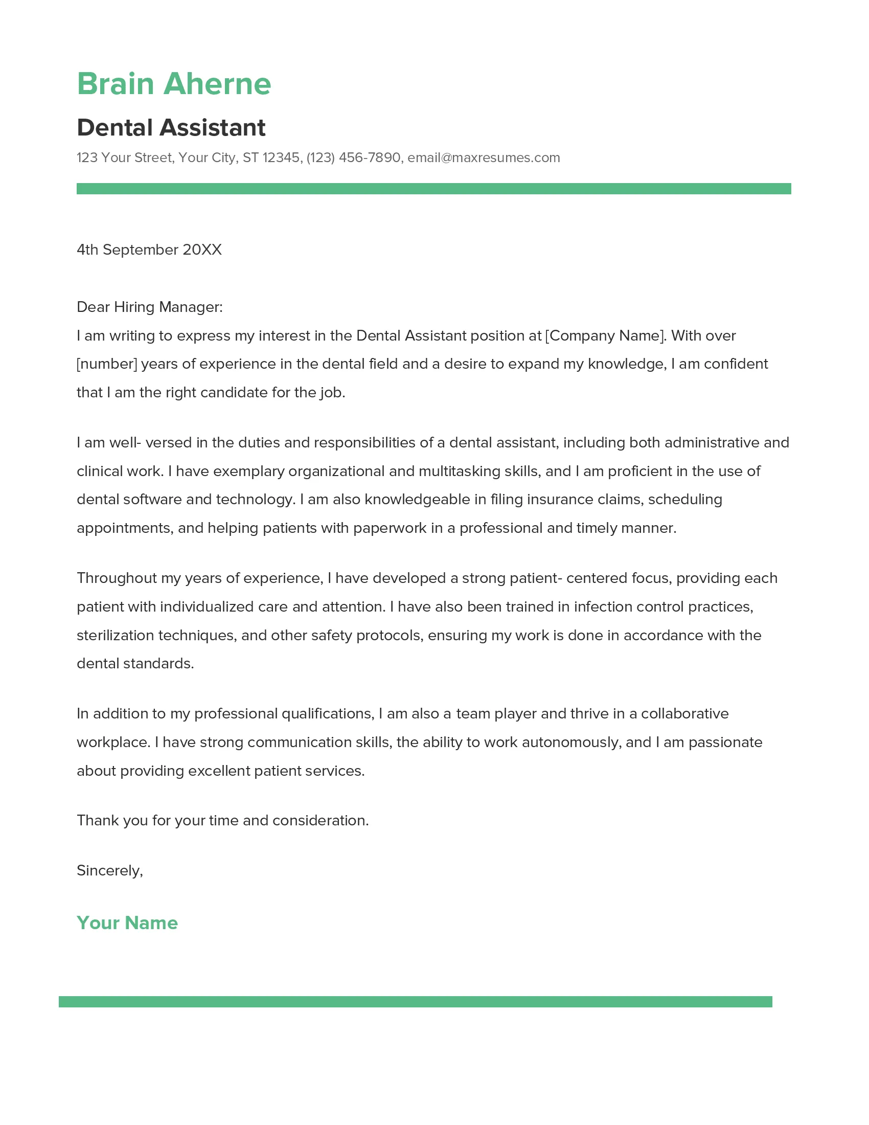 41782 cover letter customization