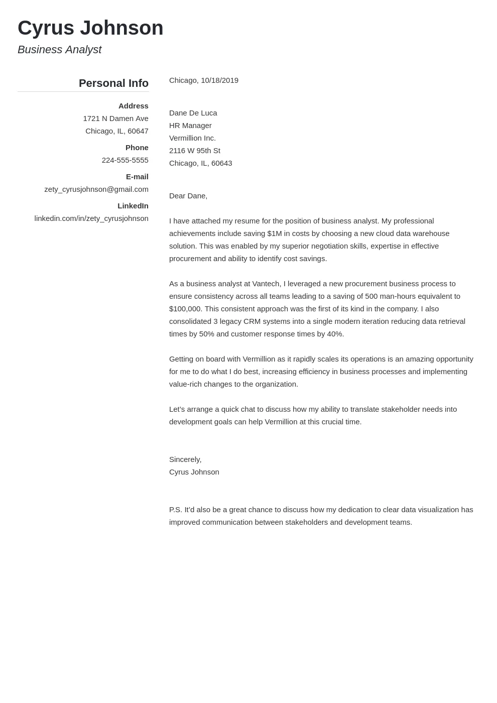 41788 cover letter contact information