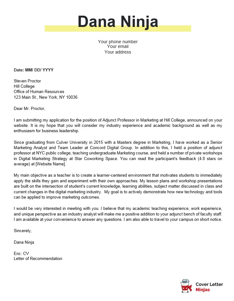 41793 academic cover letter header
