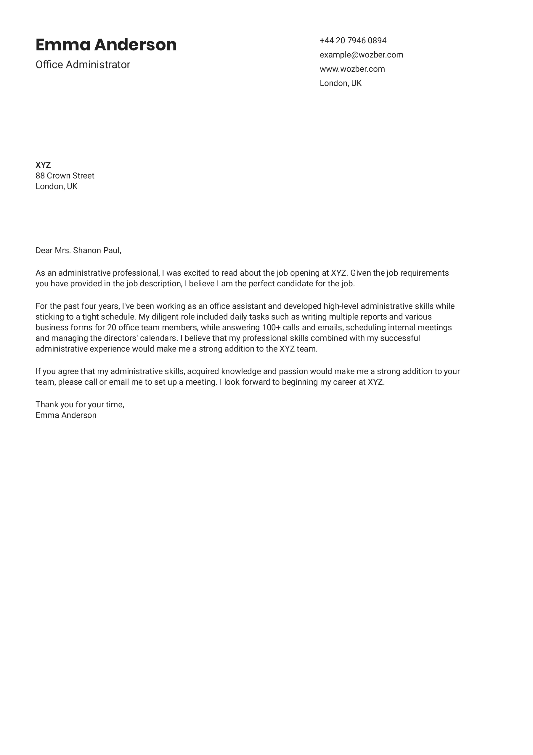 41798 office manager resume