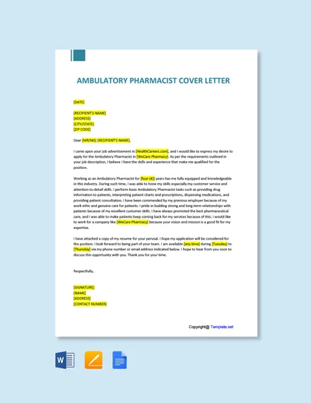 41802 pharmacist cover letter example