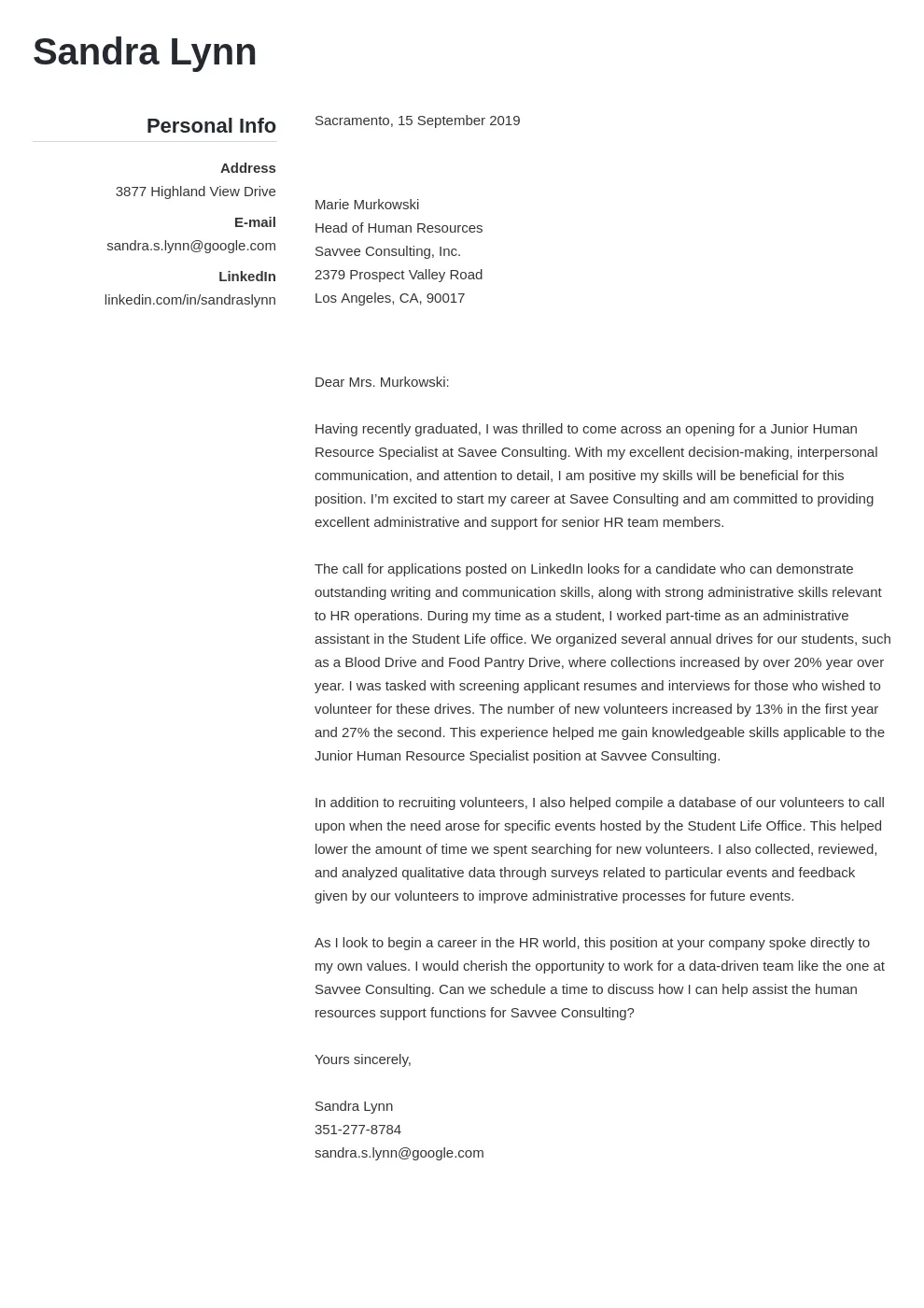 41813 cover letter formatting