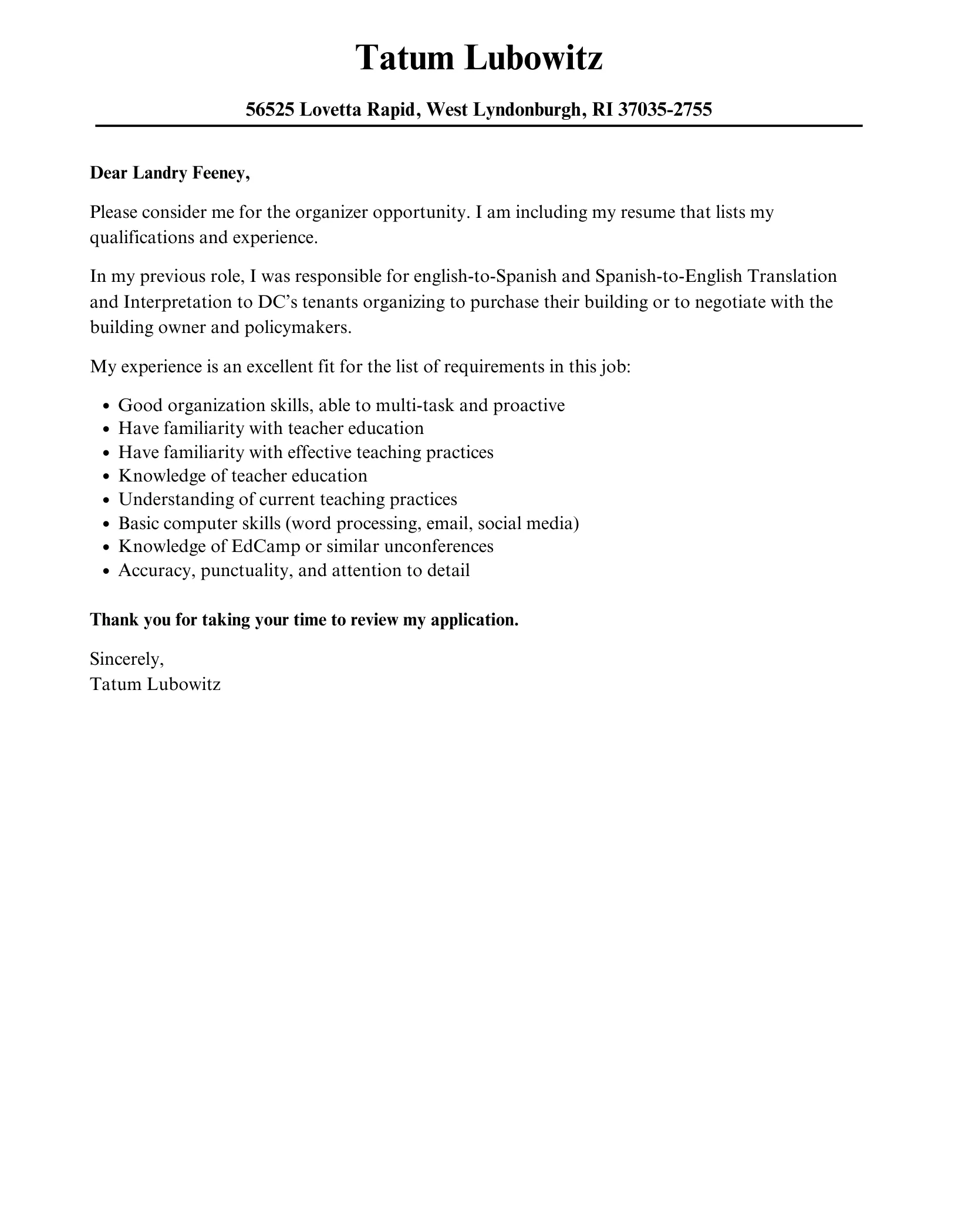 41814 union organizer communication