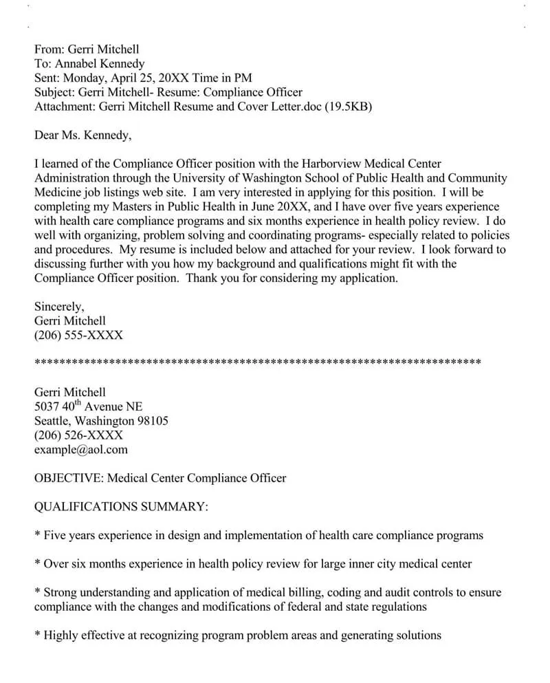 41818 email cover letter tips