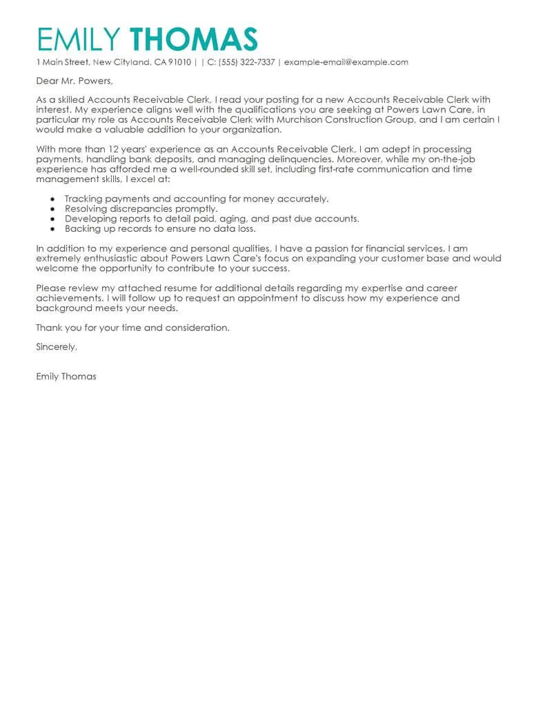 41823 accounts receivable experience