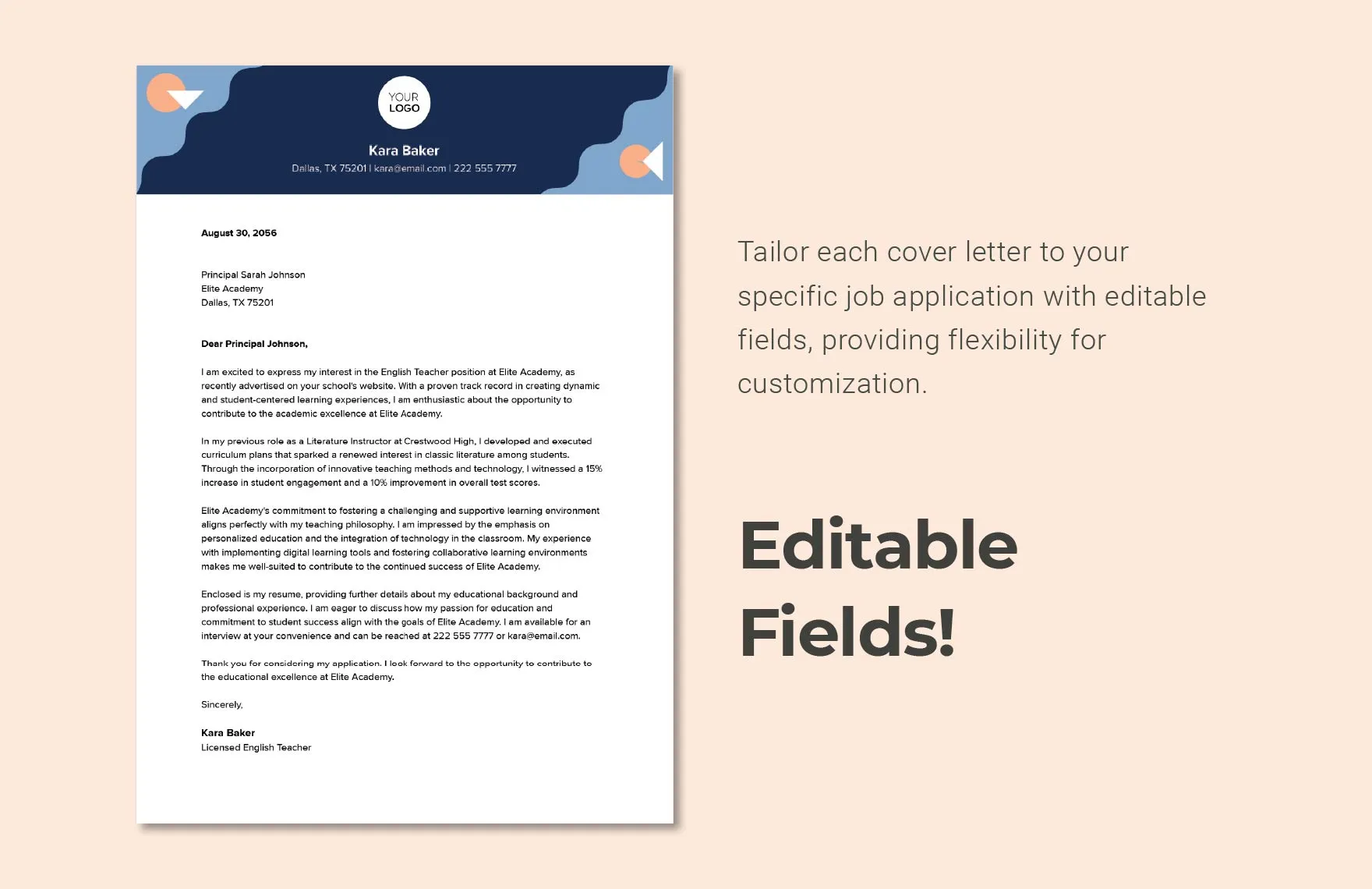 41826 cover letter template word doc free 1
