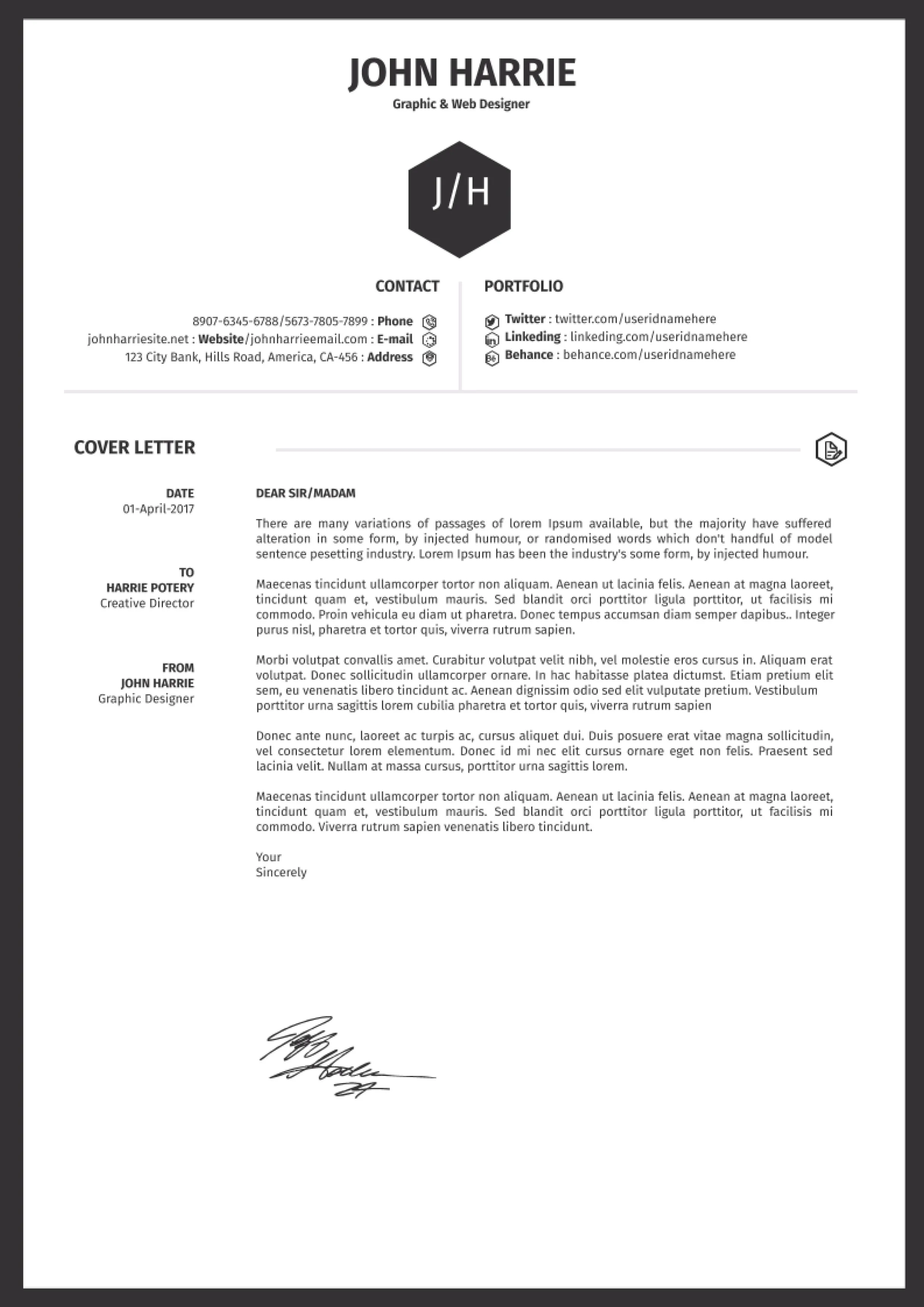 41826 cover letter template word doc free 4