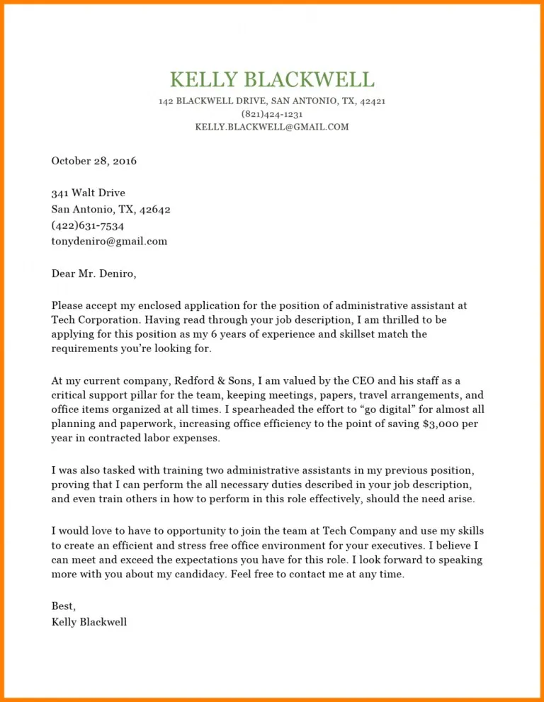 41827 cover letter importance