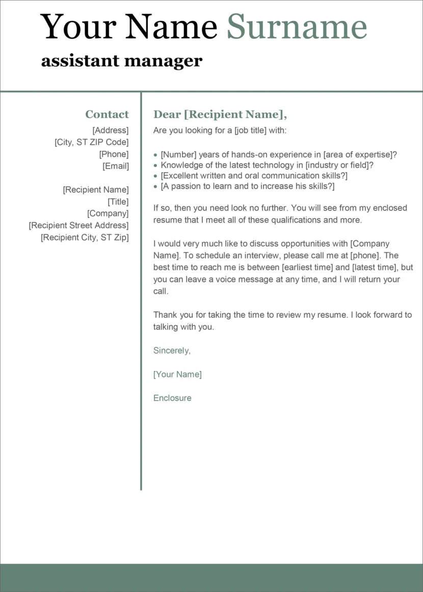 41832 cover letter font examples