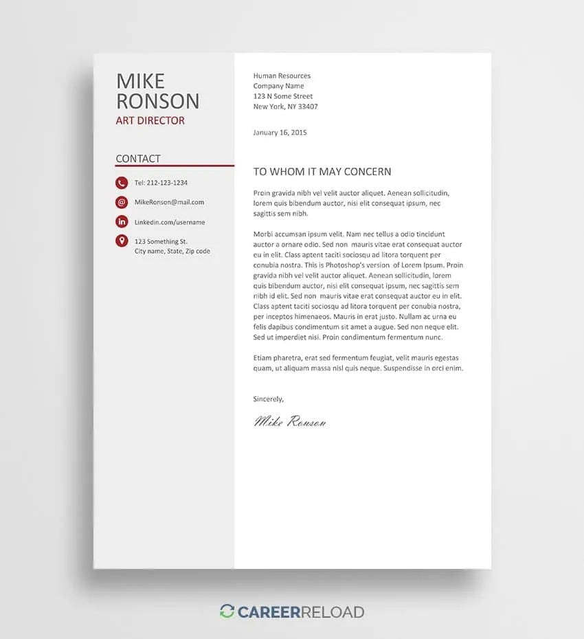 41842 customizing cover letter