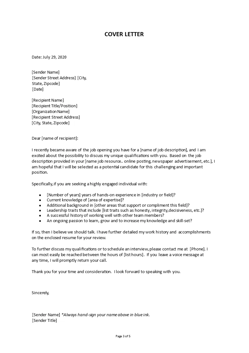 41844 it cover letter importance