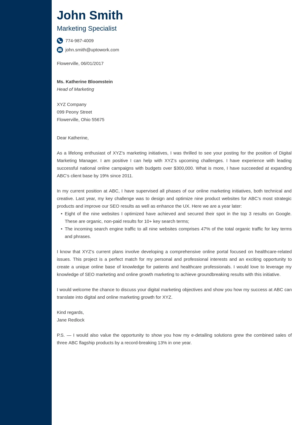 41844 it cover letter skills