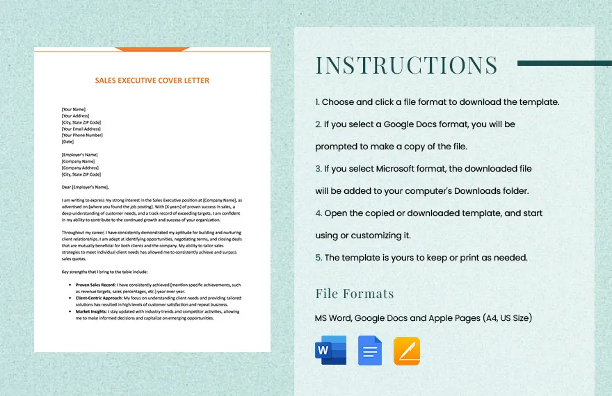 41848 sales executive cover letter header