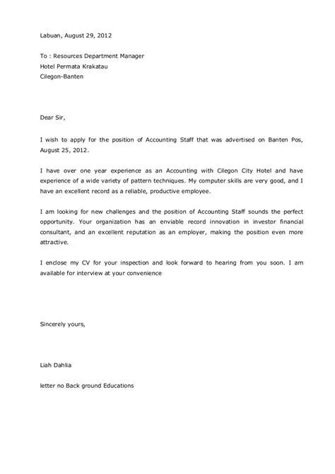 41854 professional cover letter