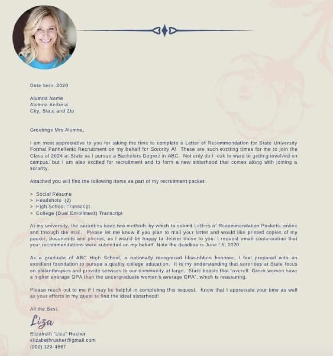 41856 sorority cover letter closing