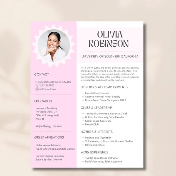 41856 sorority cover letter personality