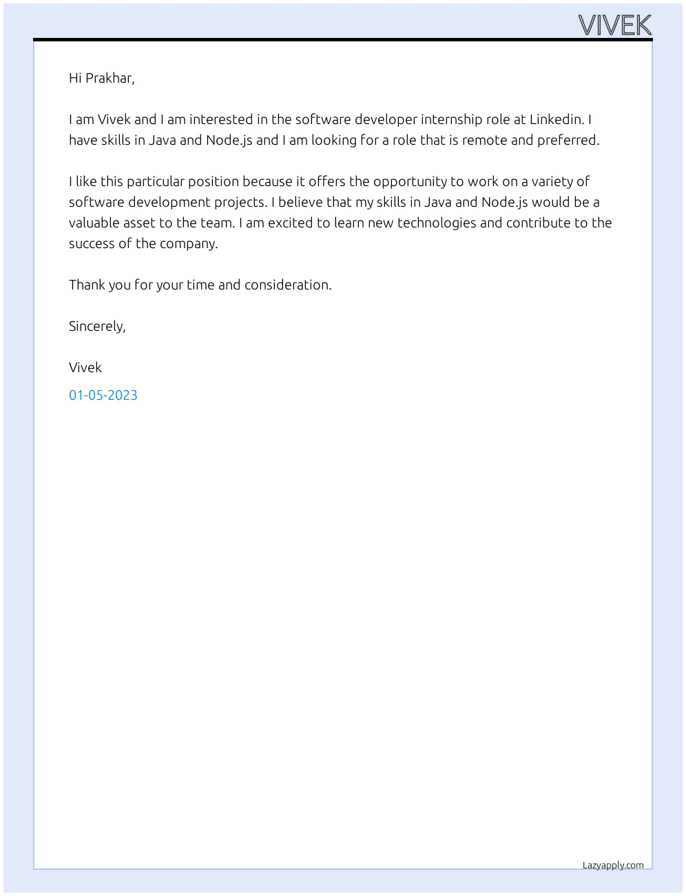 41857 linkedin greeting example
