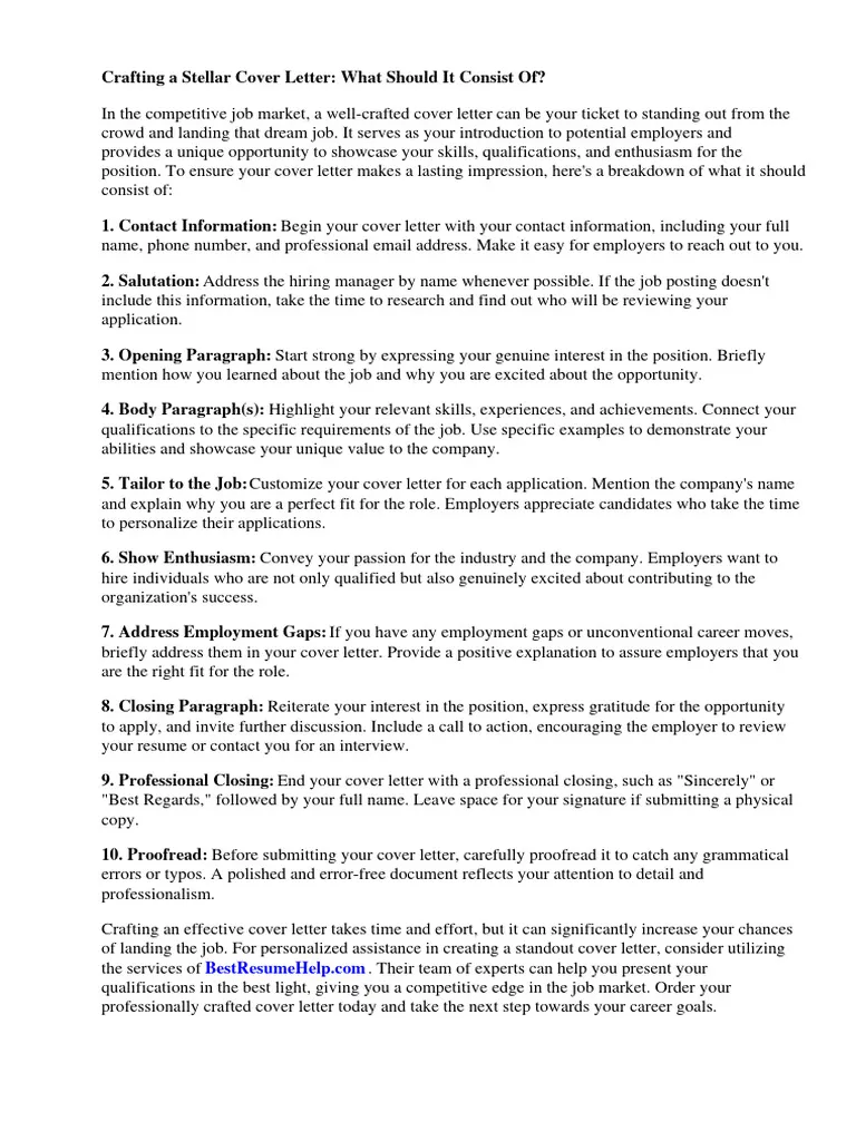 41864 cover letter writing