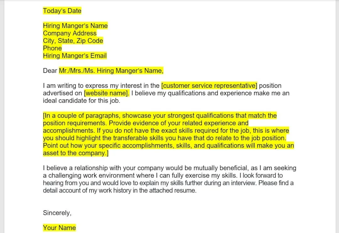 41865 customer care cover letter 3