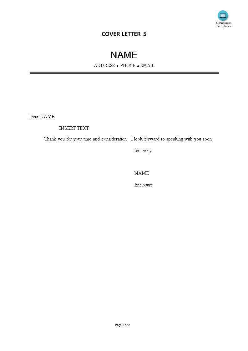 41871 cover letter formatting