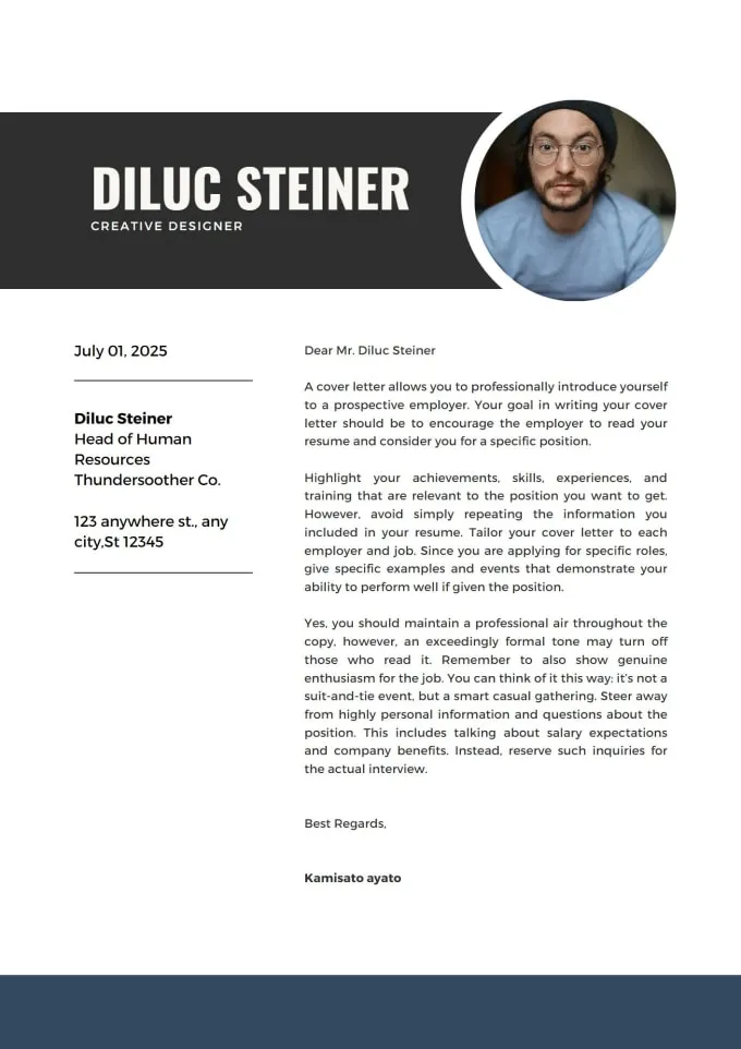 41878 cover letter templates