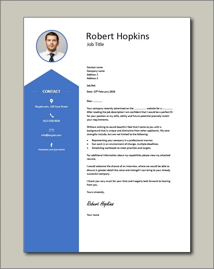41895 cover letter needed